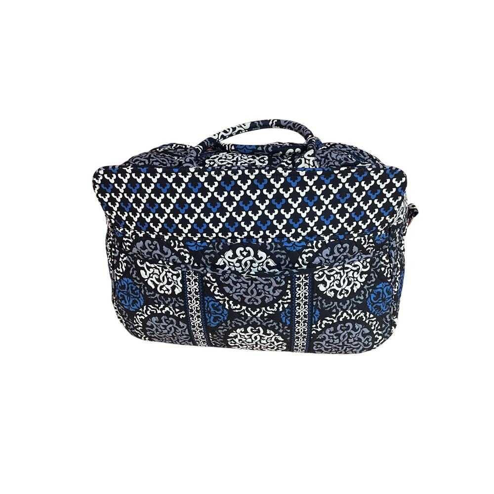 Vera Bradley Canterberry Cobalt Weekender Travel Carry On Bag, large‎